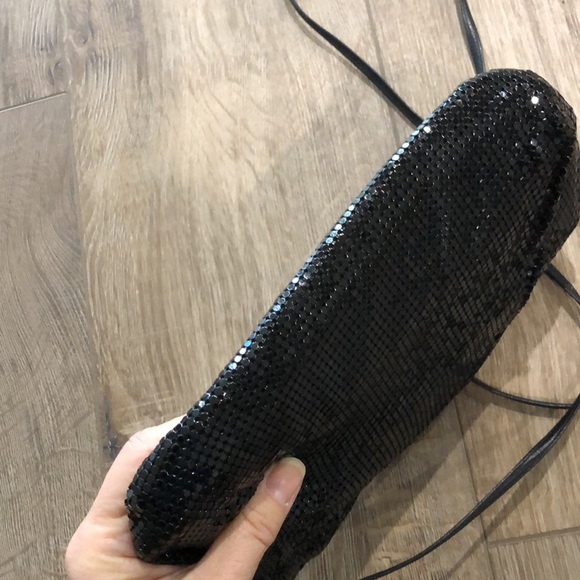 Vintage WHITING & DAVIS Black Metallic Mesh Crossbody or Shoulder Bag - Picture 13 of 13